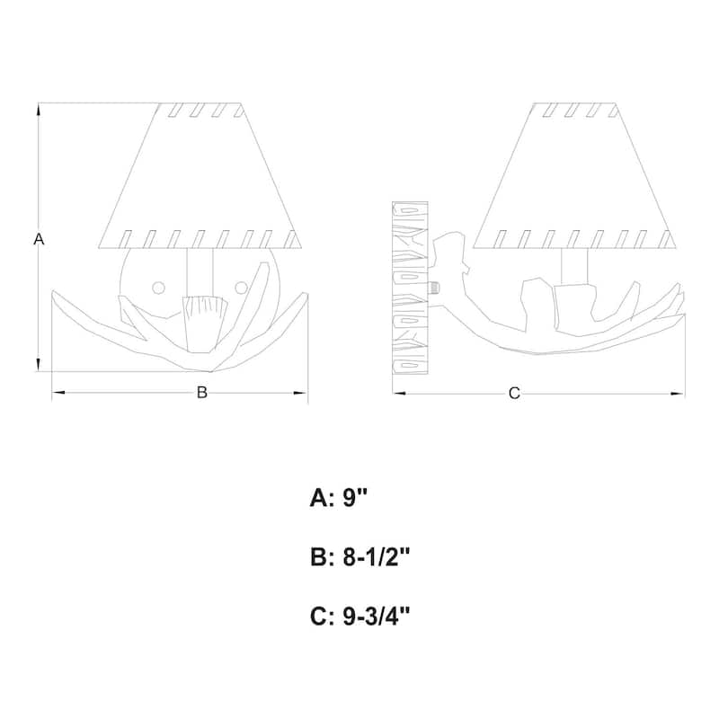 Wall Sconce 1 Light Wood & Faux Leather Accent Lighting - 9