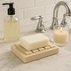 preview thumbnail 2 of 8, Creative Home Spa Collection Champagne Marble Soap Dish, Soap Tray, Soap Holder - Beige