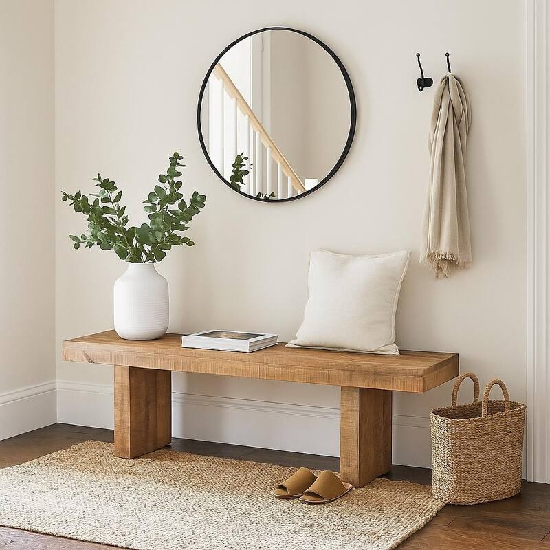 Timbergirl Natural Mango Wood Bench - 60"