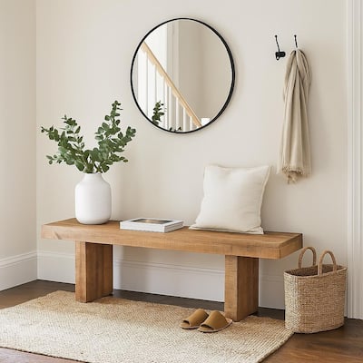 Timbergirl Natural Mango Wood Bench - 60"