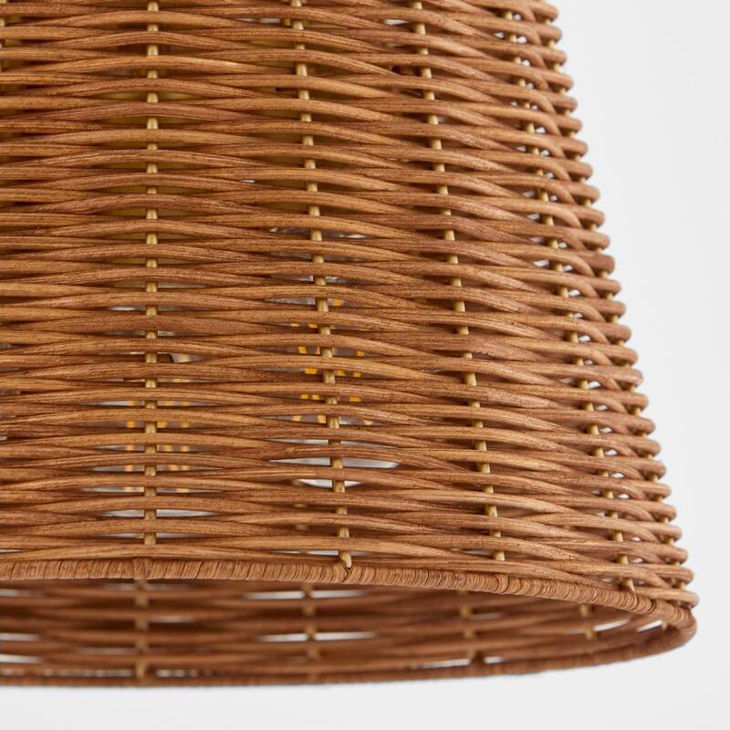 Quorum International 2893-13 Wicker 3 Light 13" Wide Semi-flush