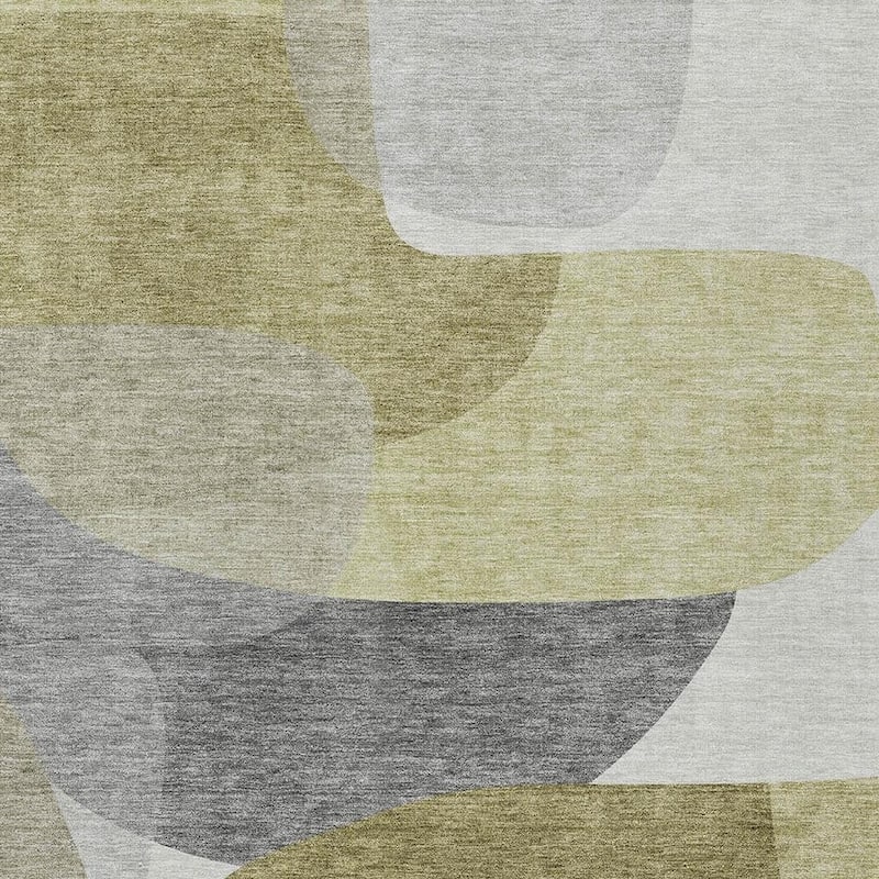 HomeRoots Abstract Transitional Rectangle Outdoor Rug