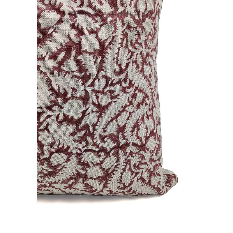 Fabdivine Linen Bohemian Block print pillow Cover