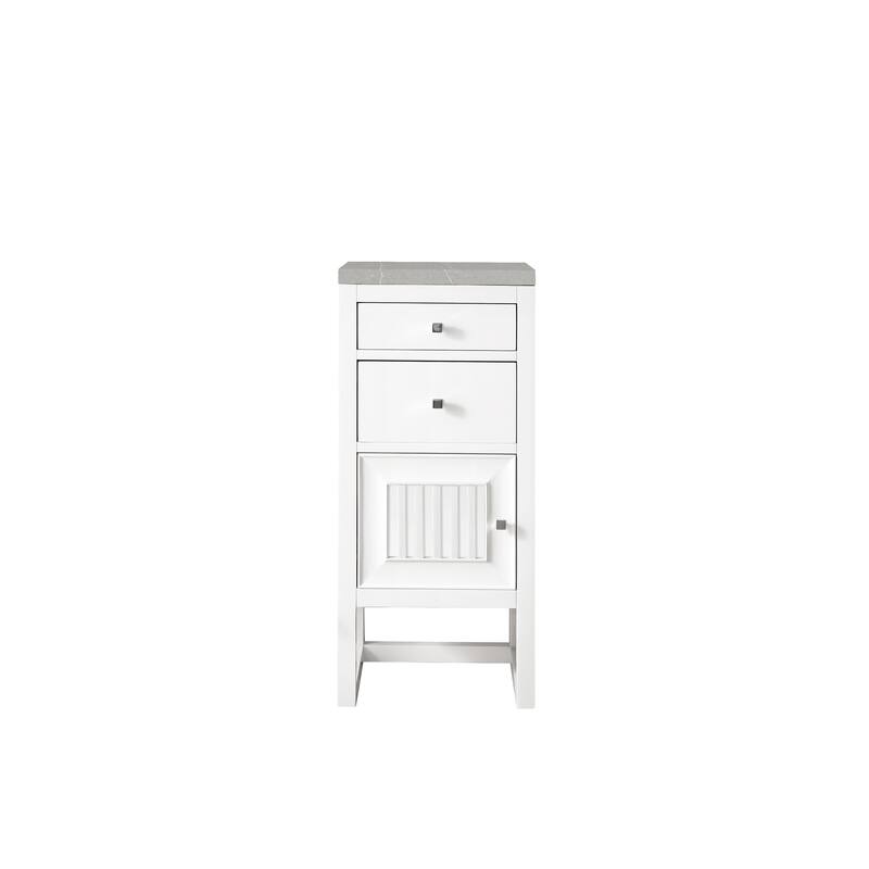 James Martin Vanities Athens 15" Cabinet w/ Drawers and Door, Glossy White