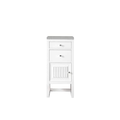 James Martin Vanities Athens 15" Cabinet w/ Drawers and Door, Glossy White
