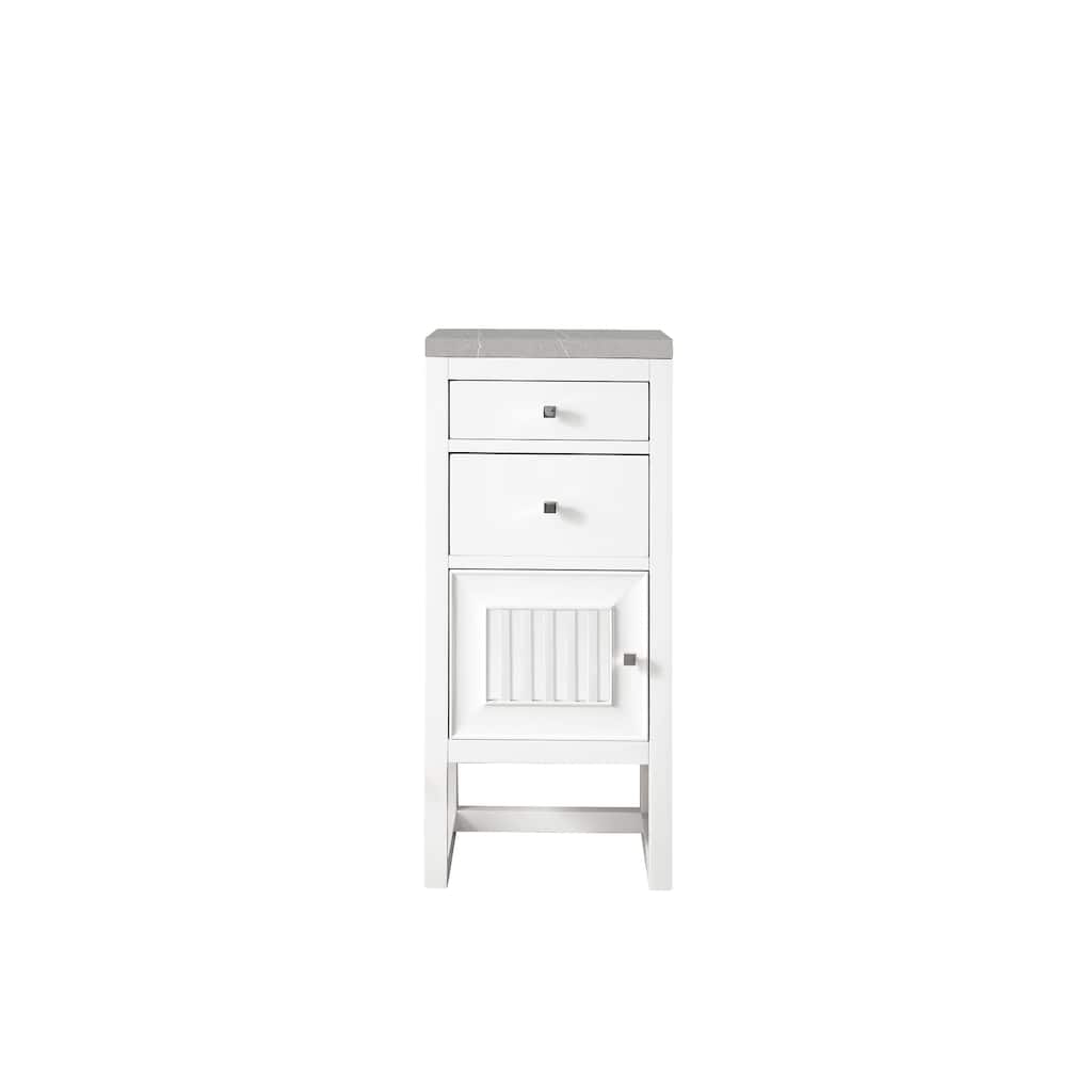 James Martin Vanities Athens 15" Cabinet w/ Drawers and Door, Glossy White