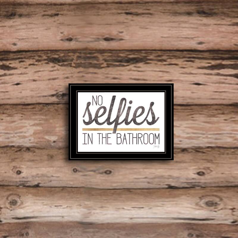 Framed Wall Art - Humorous "Marriage is a Beach", Black Frame