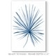preview thumbnail 2 of 8, Indigo Tropical Leaves II -Premium Gallery Wrapped Canvas