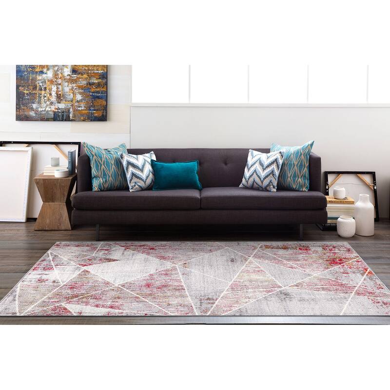 World Rug Gallery Geometric Modern Area Rug