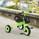 preview thumbnail 8 of 8, Kids Tricycle for Toddlers Age 2-5 with Adjustable Seat, Toddler Bike for Children with Basket, Bell, Handlebar Grips, Green