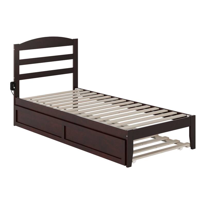 Warren Solid Wood Platform Bed with Twin XL Trundle