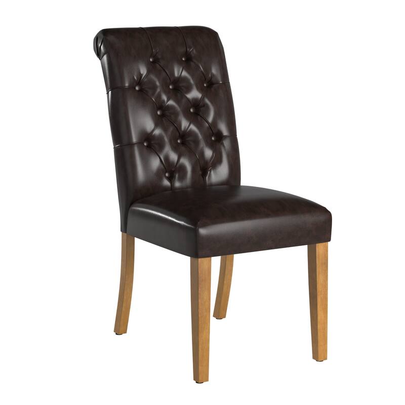 Benchwright Premium Tufted Rolled Back Parsons Chairs (Set of 2) by iNSPIRE Q Artisan