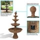 preview thumbnail 3 of 13, Large Tiered Ball Outdoor Water Fountain Backyard Garden Feature - 80"
