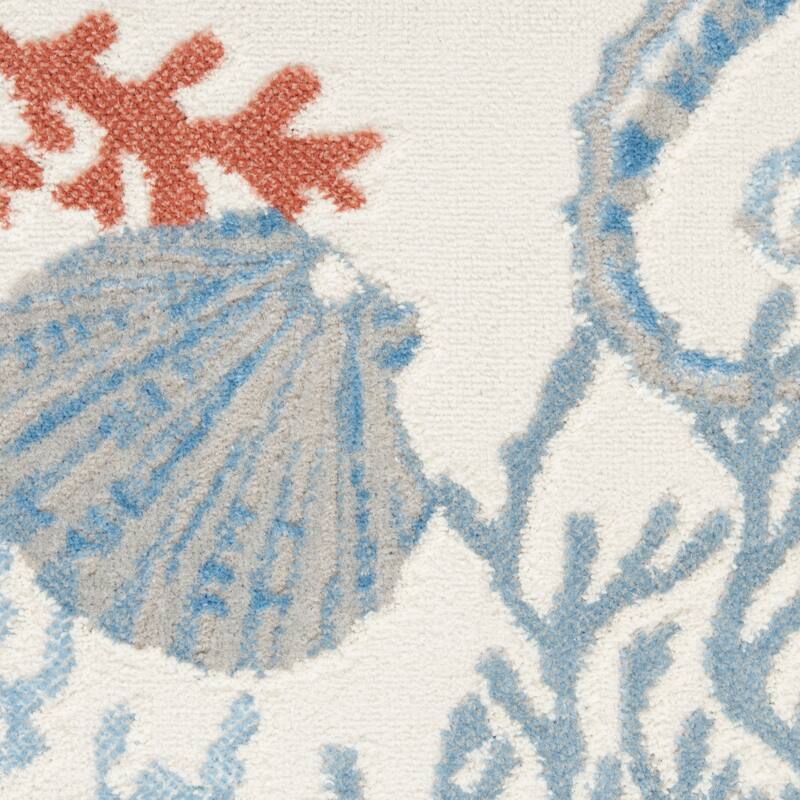 Nourison Pompeii Modern & Contemporary Seashore Inspired Area Rug