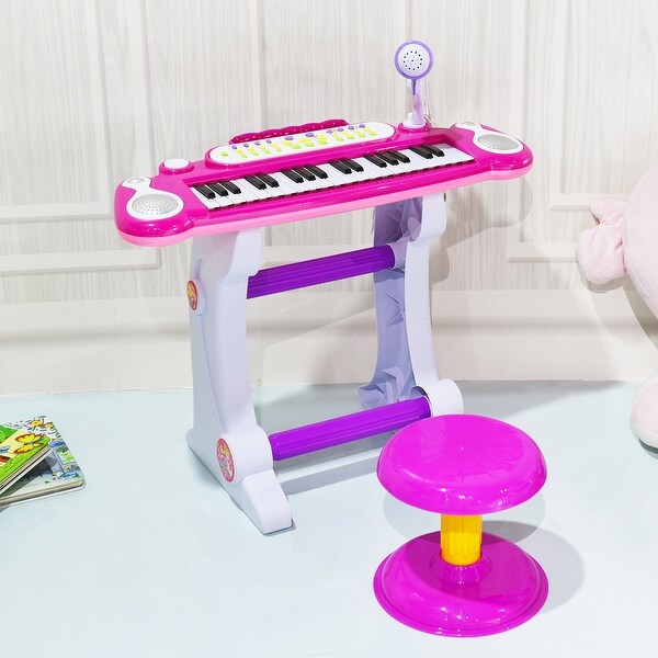 pink childrens piano