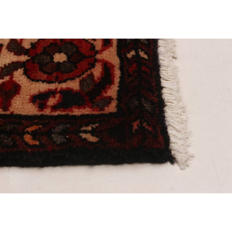 ECARPETGALLERY Hand-knotted Andelz Black Wool Rug - 3'8 x 13'8