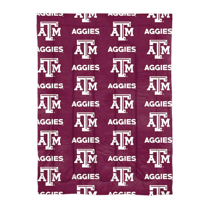 NCAA Texas A&M Aggies Twin Rotary Bed In a Bag Set