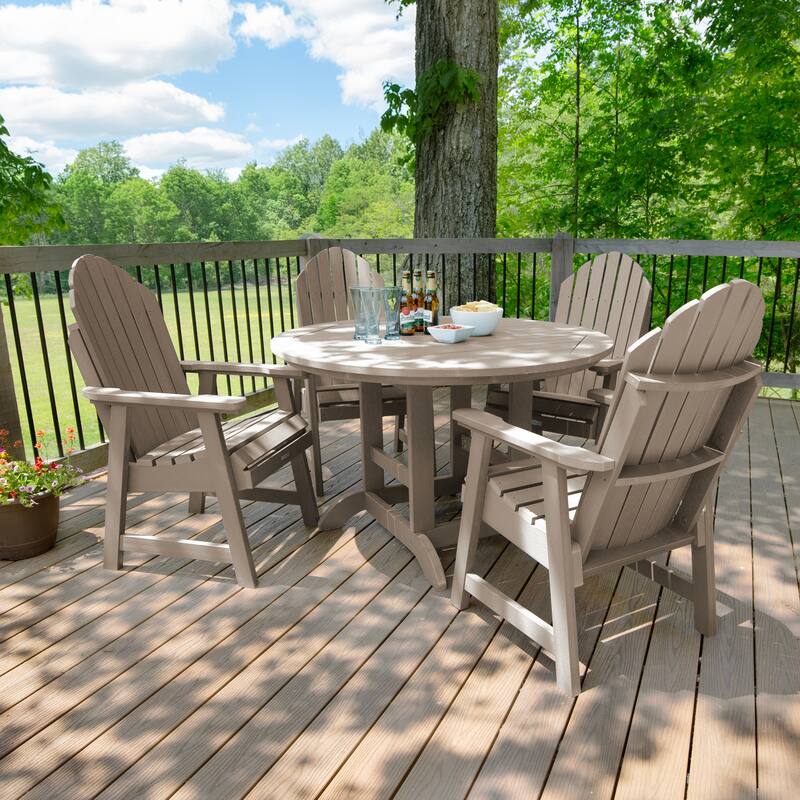 Hamilton 5-piece Outdoor Dining Set - 48" Round Table, Dining-height