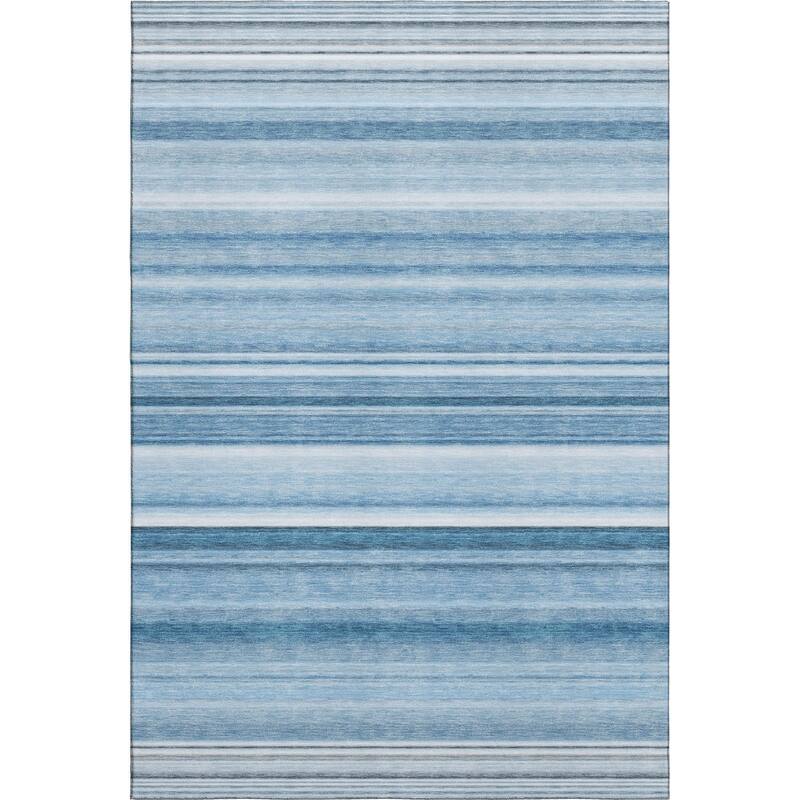 Premium Washable Super Soft Ombre Cabana Stripe Mayfield Rug