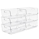 preview thumbnail 14 of 22, Sorbus Stackable Storage Bins Acrylic Open Front Clear Stackable Storage Bins for Pantry Kitchen (Large) 6 Pack
