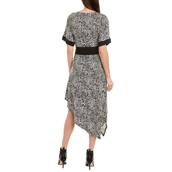 bcbg crossover midi dress