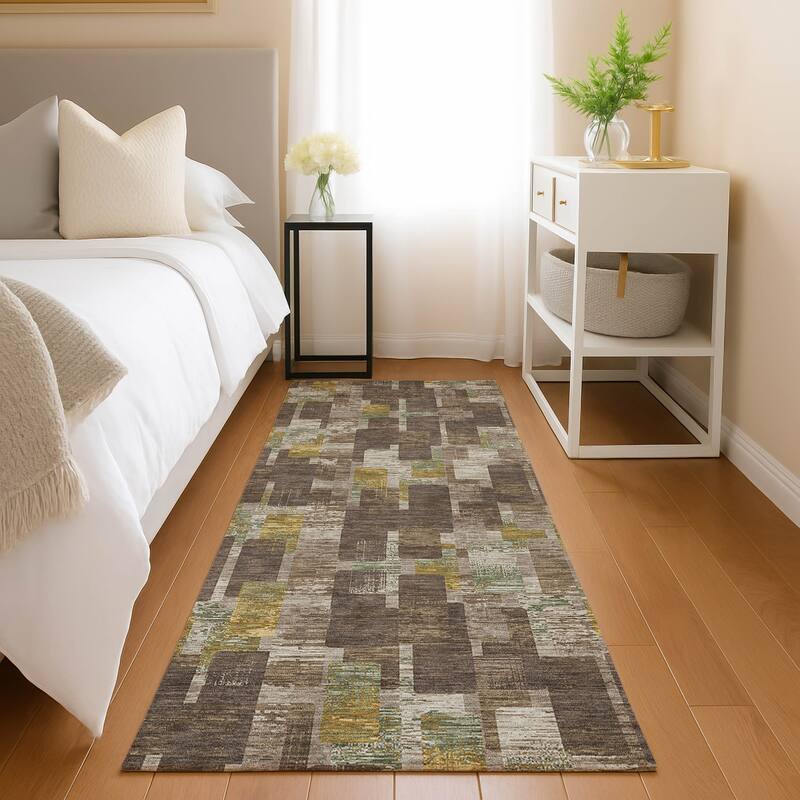 Machine Washable Indoor/ Outdoor Casual Carson Chantille Rug