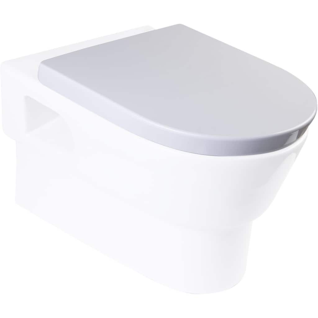 Eago Elongated Closed-Front Toilet Seat with Soft Close Hinges