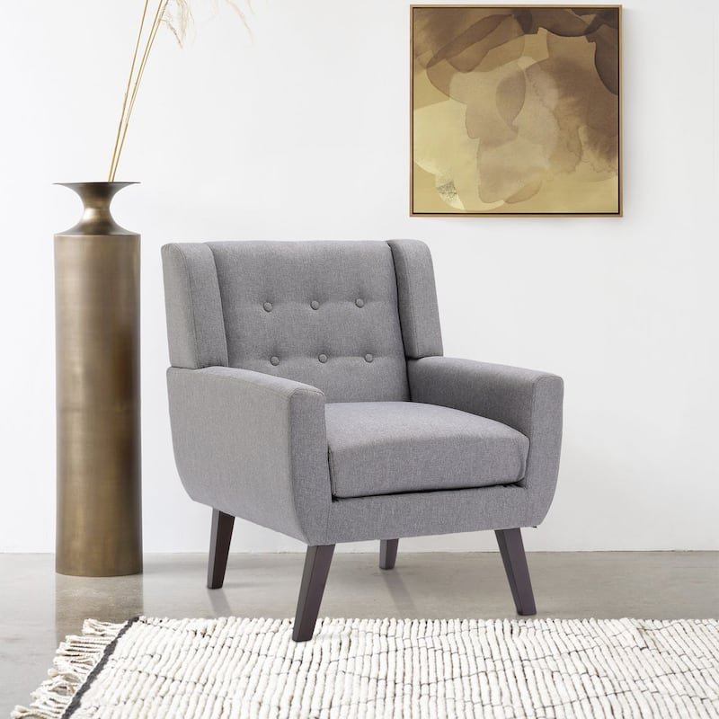 Arm Chair Morden Linen Upholstered Accent Chair Living Room Chair