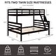 preview thumbnail 16 of 41, Twin Over Full Bunk Bed,Solid Wood Frame,High Guardrail,Safe for Kids