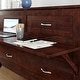 preview thumbnail 5 of 21, Northampton Full Murphy Bed Desk with Mattress