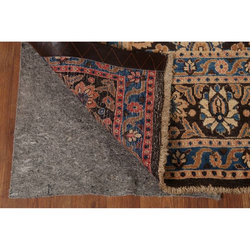 All-Over Brown Mood Persian Vintage Area Rug Handmade Wool Carpet - 8'5"x 12'0"