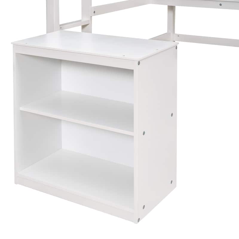 Versatile Twin Loft Bed with Desk and Storage for Kids' Dream Rooms