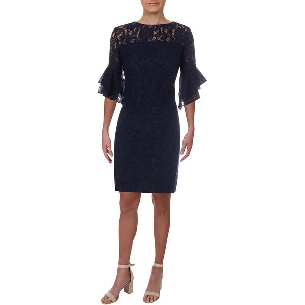 ralph lauren lace bell sleeve dress