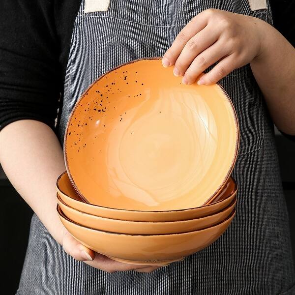 Vancasso Navia Vintage Rustic Distressed Salad Bowl Soup Plates Overstock 32560707