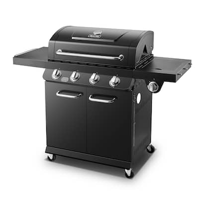Dyna-Glo Premier 4 Burner Propane Gas Grill with Side Burner - N/A