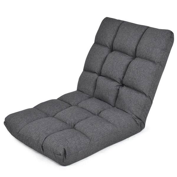Shop Gymax Adjustable Folding Gaming Chair Cushioned Floor Chair