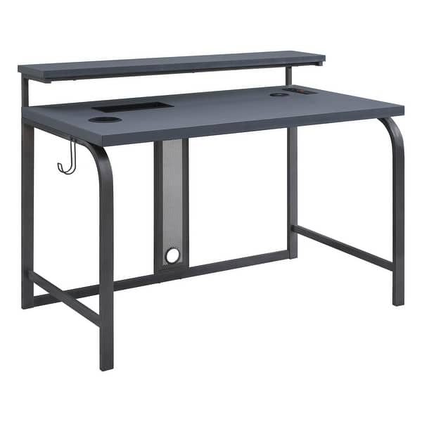 slide 2 of 15, Reload 48-inch Contemporary Gaming Desk Black