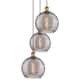 Option Brushed Brass / Light Smoke Deco Swirl