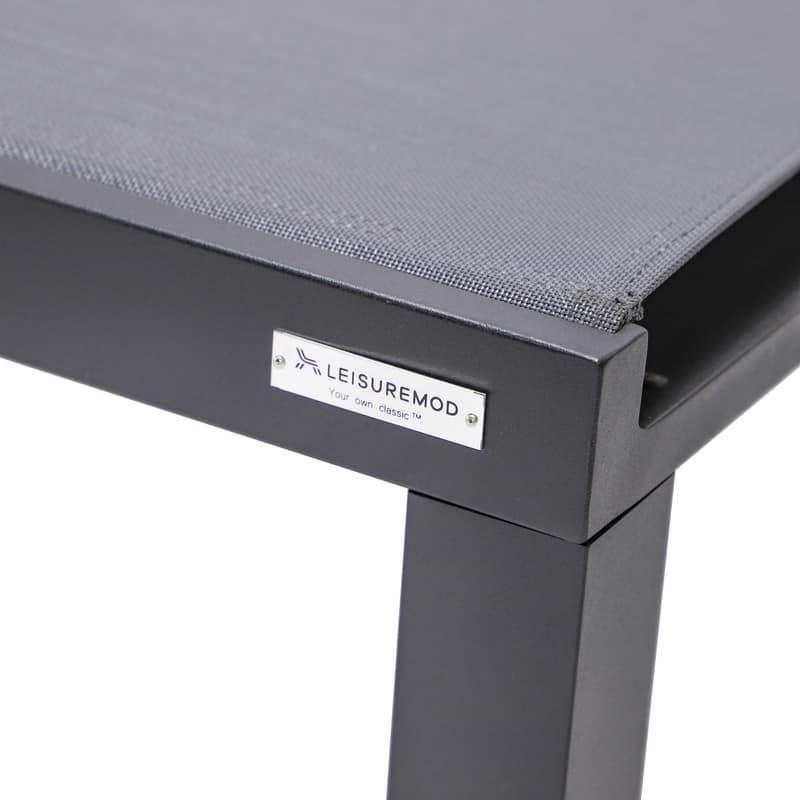 Marlin (Set of 2) Modern All-Weather Patio Chaise Lounge Chair with Powder-Coated Aluminum and 4-Position Adjustable Recliner