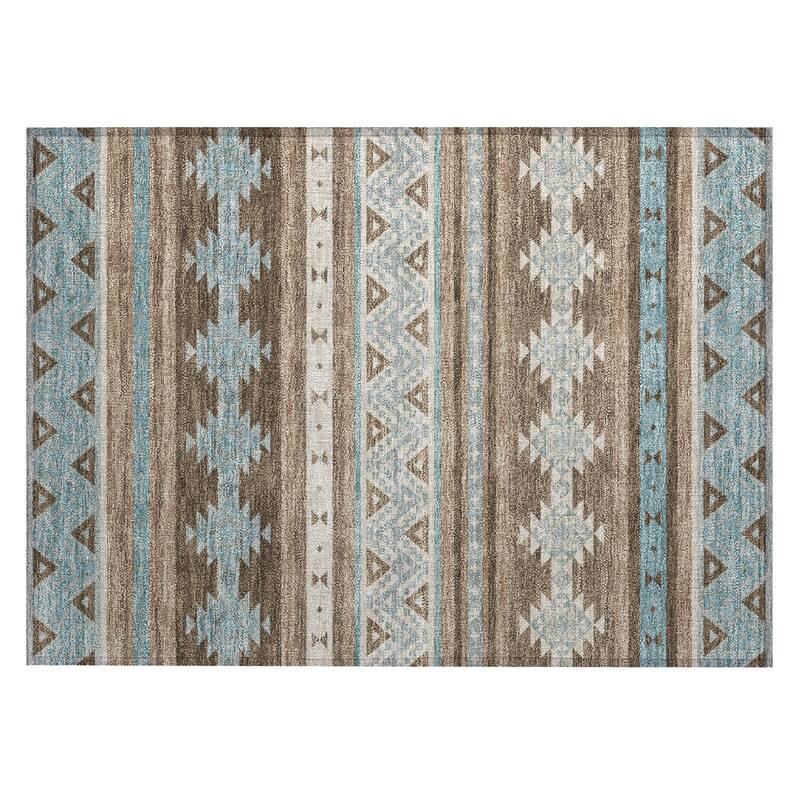 Machine Washable Indoor/ Outdoor Global Heston Chantille Rug
