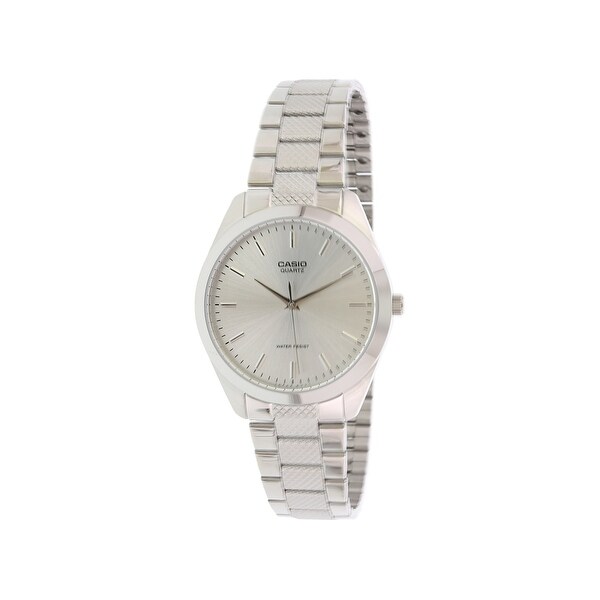 casio men's silver watches