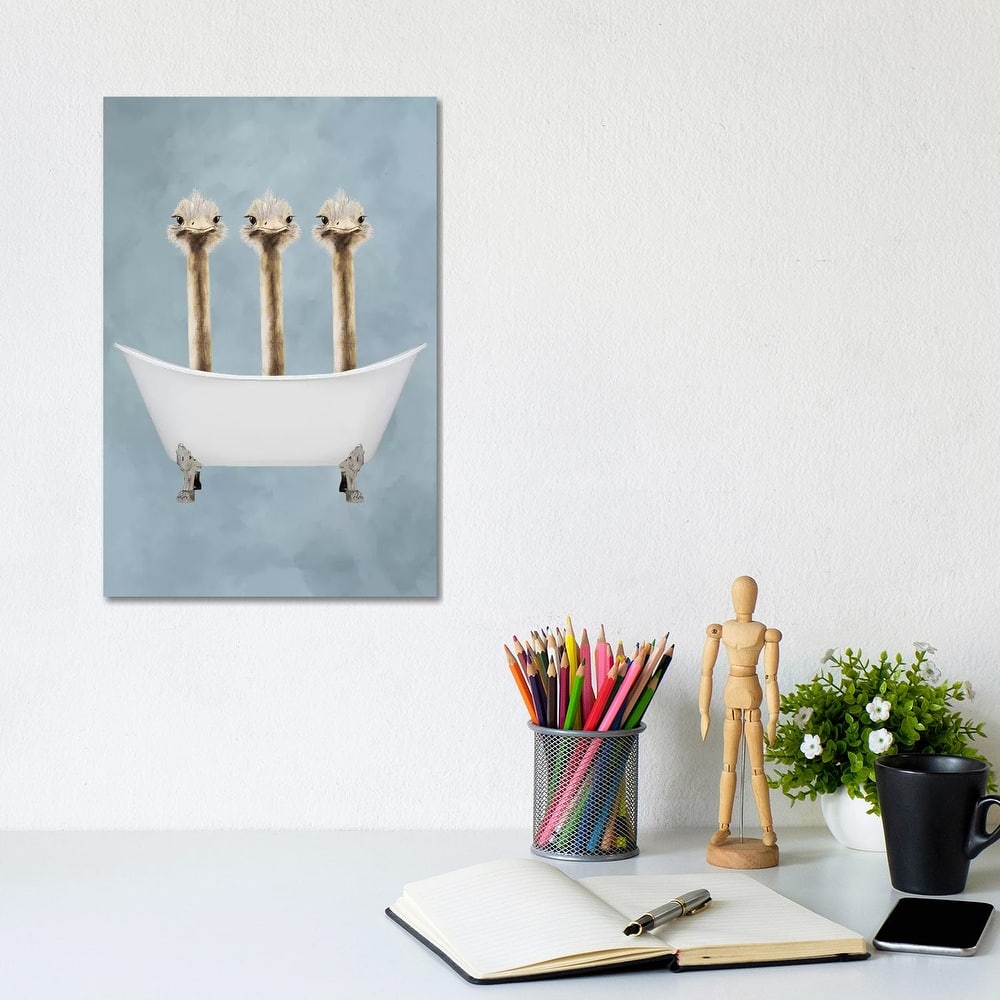 iCanvas "Ostriches In Bathtub" by Coco de Paris Canvas Print