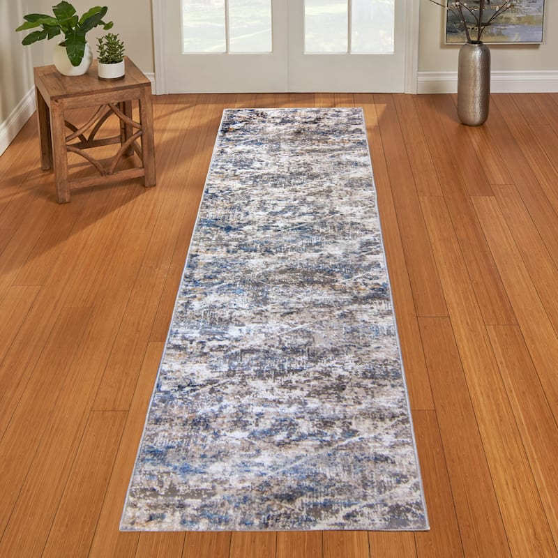 Barga Madge Gray Area Rug (2'2"x8') by Gertmenian - 2'2"x8'