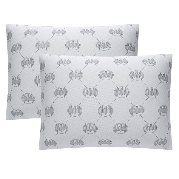 slide 2 of 5, Batman Bat Symbol Pillow Set, 2-Pack, 20"x26"
