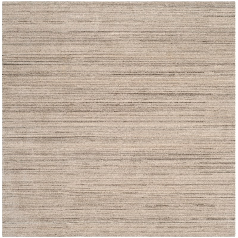 SAFAVIEH Handmade Himalaya Jessika Modern Wool Rug - 6' Square - Stone - Square