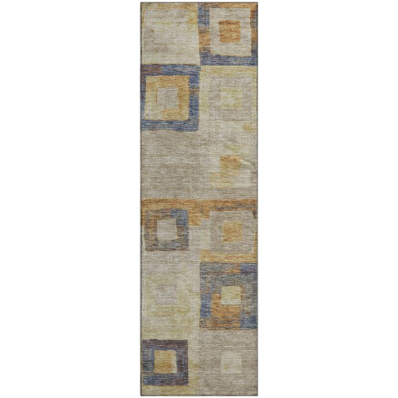Premium Washable Super Soft Blocky Contemporary Mayfield Rug