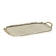 preview thumbnail 1 of 0, Halmstad Aluminum Tray with Rattan Wrapped Handles