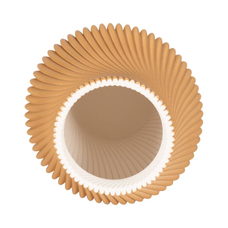 Sagebrook Home Seymour 3D Printed Vase, Apple Cinnamon, Novelty