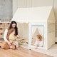 preview thumbnail 2 of 7, Tiny Land® Sweet Citrus Kid's Play Tent - Creamy white/blue