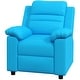 preview thumbnail 8 of 15, Kids Recliner Chair, Toddler Leather Sofa Lounge Chair with Armrest, Footrest, Headrest for Boys and Girls 3-9 Years Old